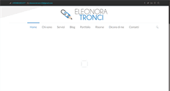 Desktop Screenshot of eleonoratronci.it
